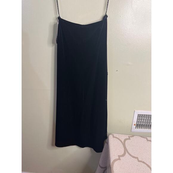 Vintage J.R. Nites by Caliendo velvet high low beaded formal skirt, size 8 - Picture 9 of 13